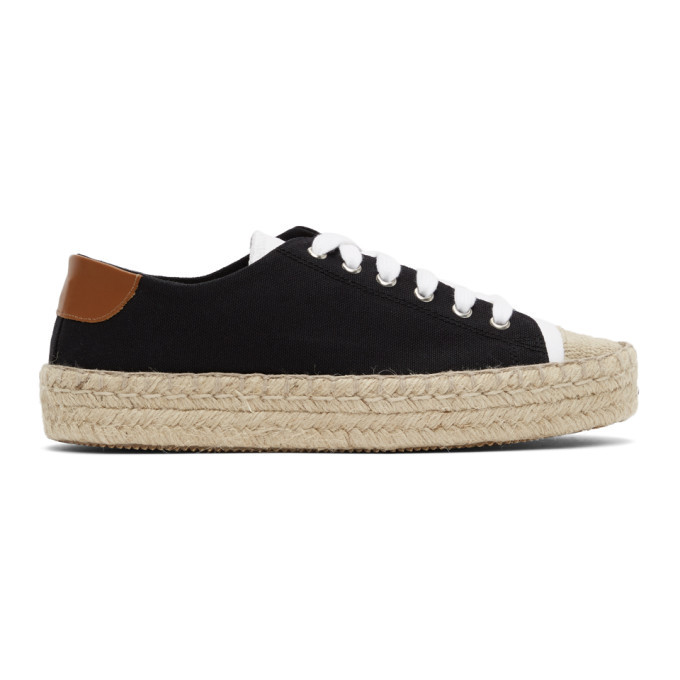 black espadrille sneakers