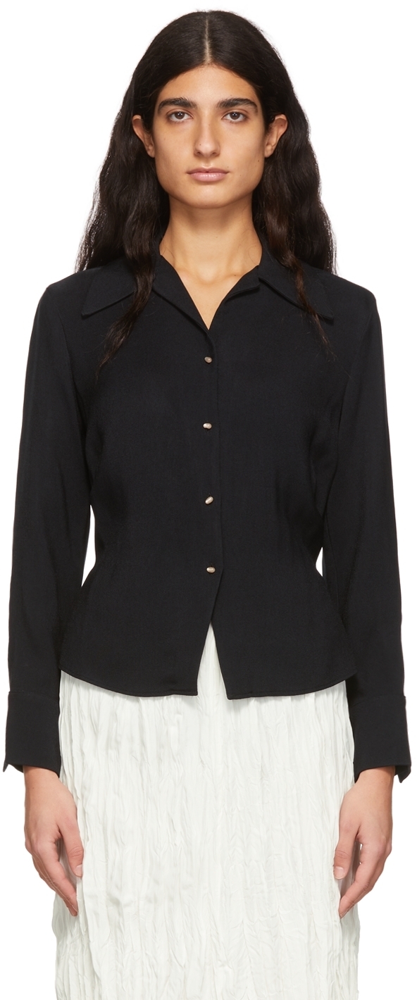 Vince Black Rayon Shirt Vince