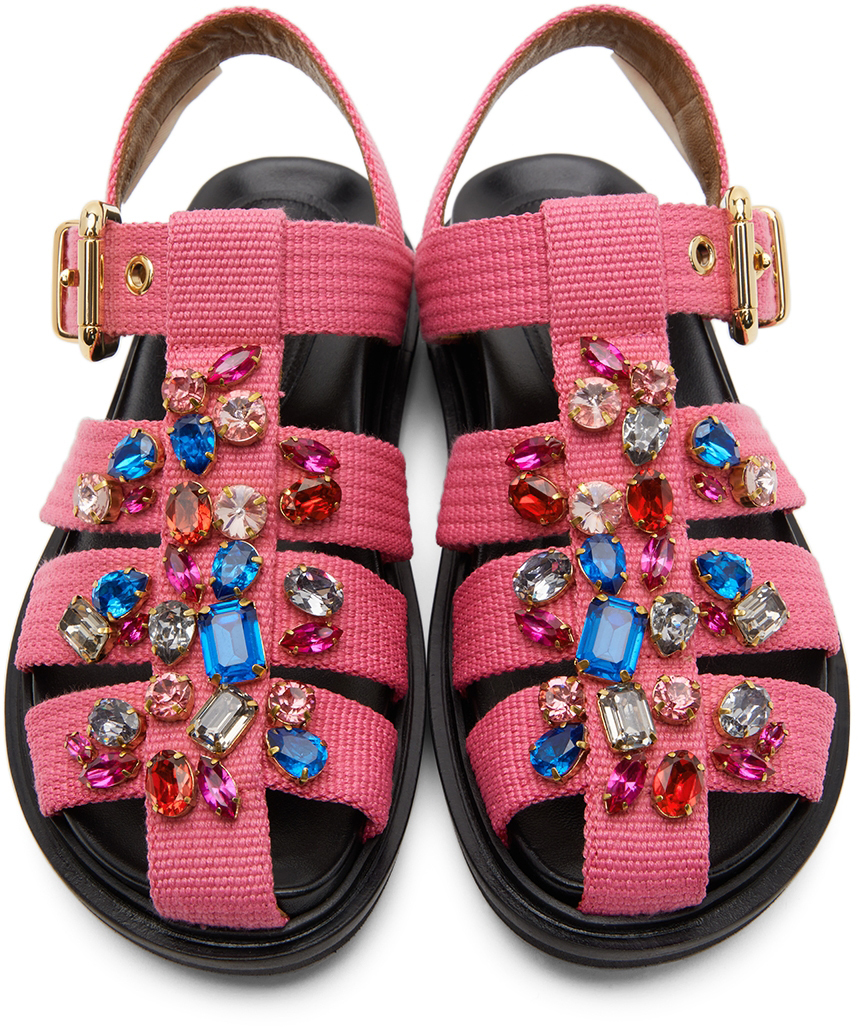 Marni Pink Fishermans Fussbett Sandals Marni