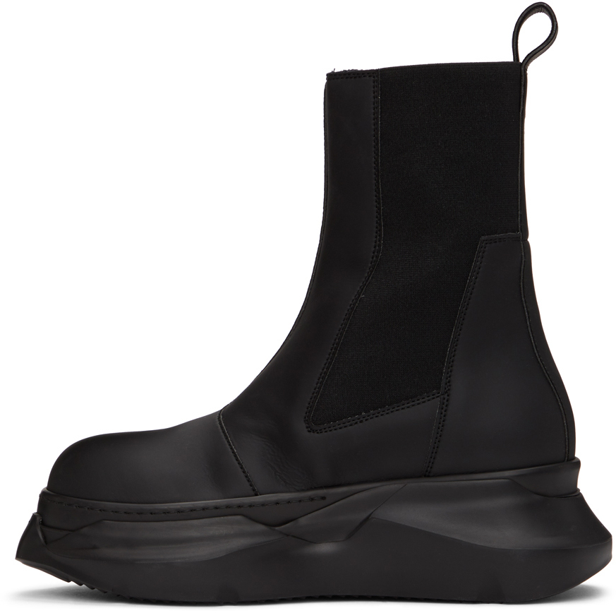 Rick Owens Drkshdw Black Abstract Beetle Boots Rick Owens Drkshdw