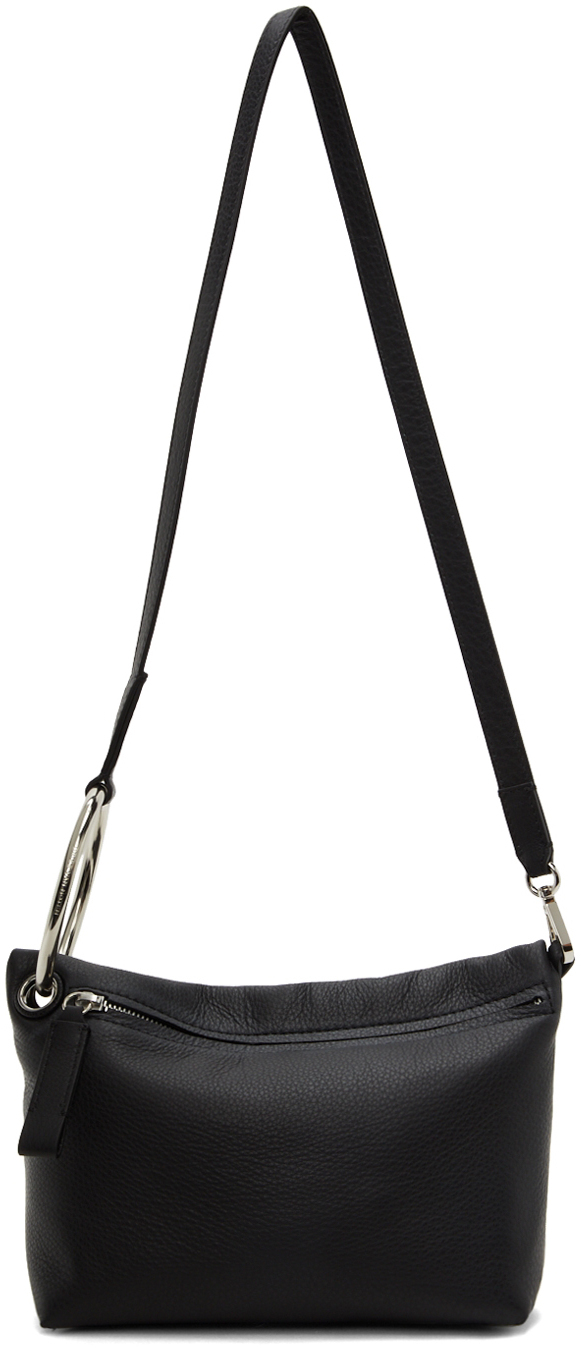 Dries Van Noten Black Leather Messenger Bag Dries Van Noten