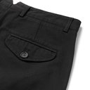 Oliver Spencer - Fishtail Tapered Organic Cotton-Twill Trousers - Black