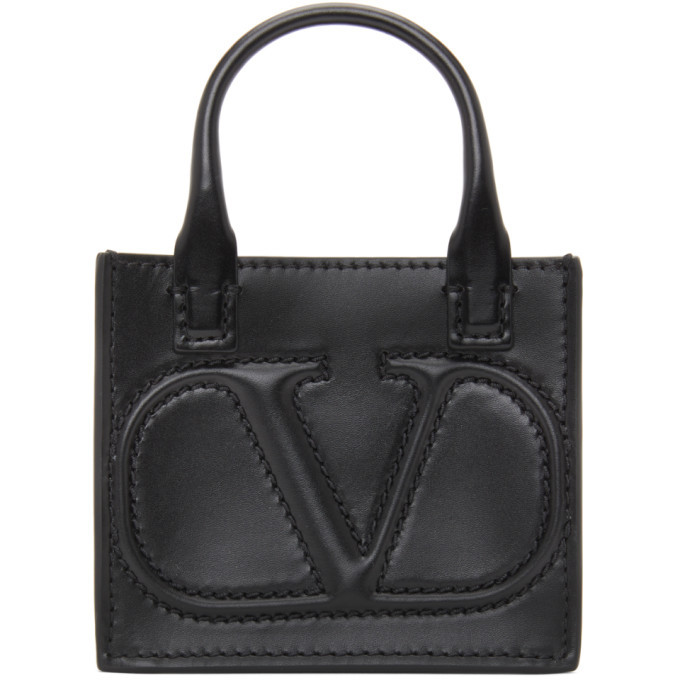 valentino black valentino garavani mini vlogo walk bag