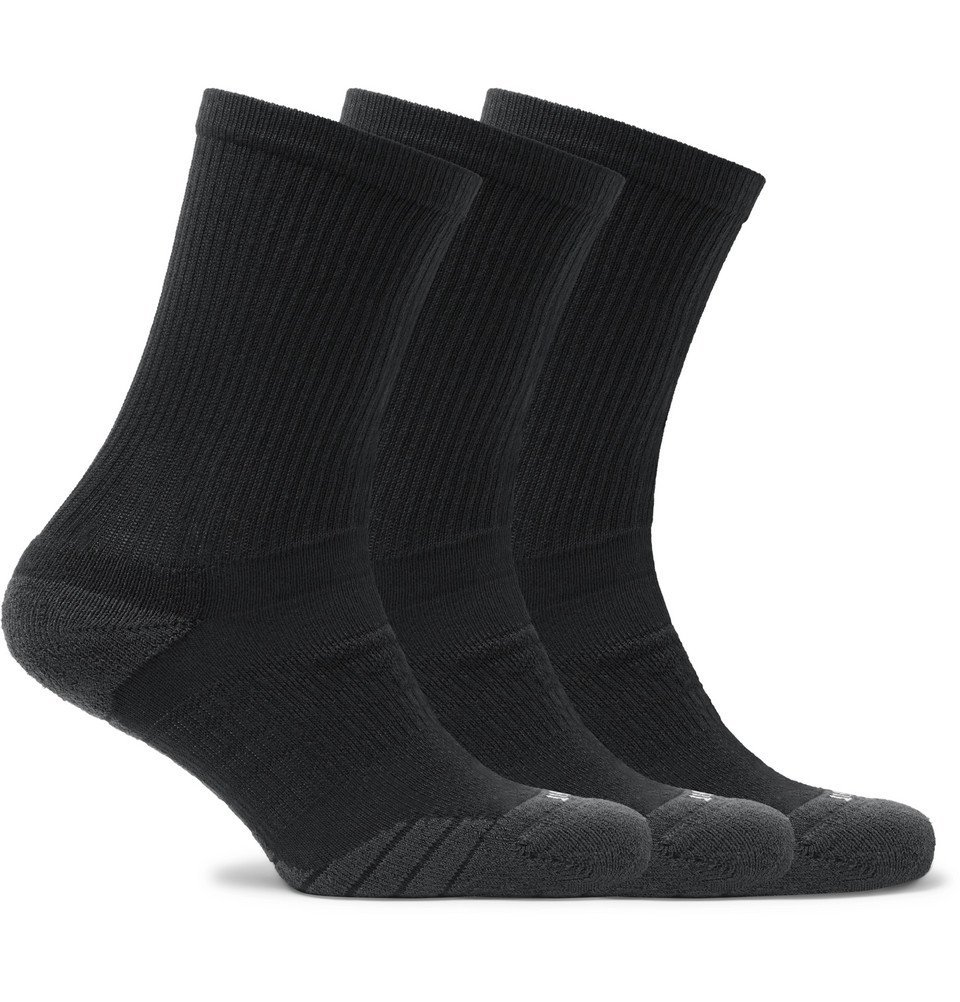 black dri fit socks