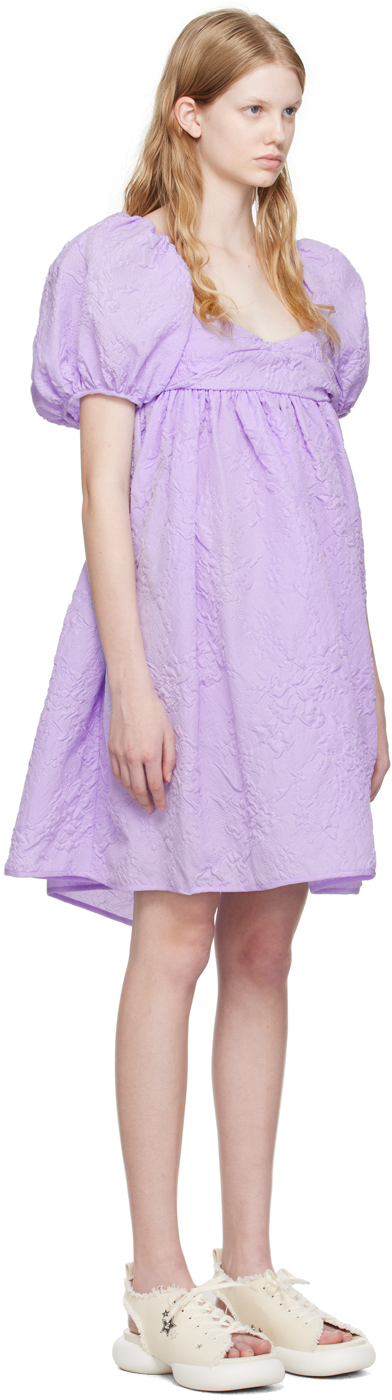 Cecilie Bahnsen Purple Susanna Midi Dress Cecilie Bahnsen