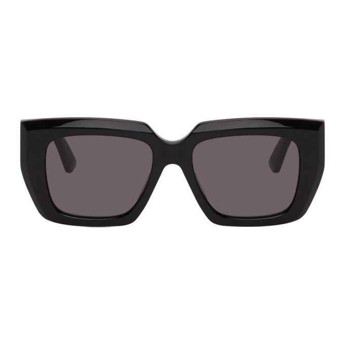 black angular sunglasses