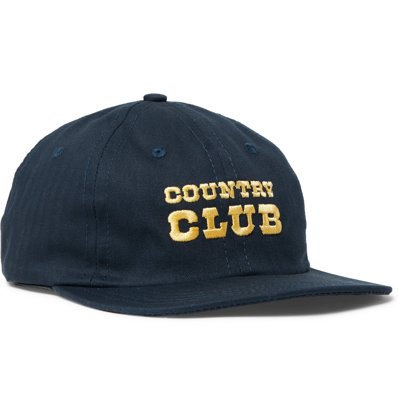 Pasadena Leisure Club Embroidered Herringbone Cotton Baseball Cap