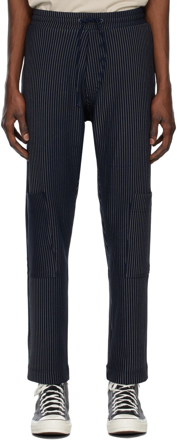 Labrum Navy Pinstripe Track Pants Labrum