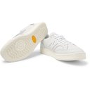 New Balance - CT400 Suede-Trimmed Full-Grain Leather Sneakers - White