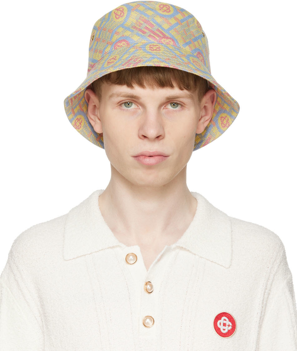 Casablanca Multicolor Wool Bucket Hat Casablanca