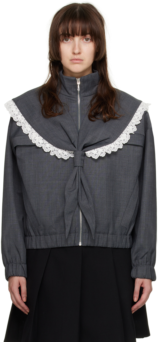 Shushu/Tong Gray Sailor Collar Jacket Shushu/Tong