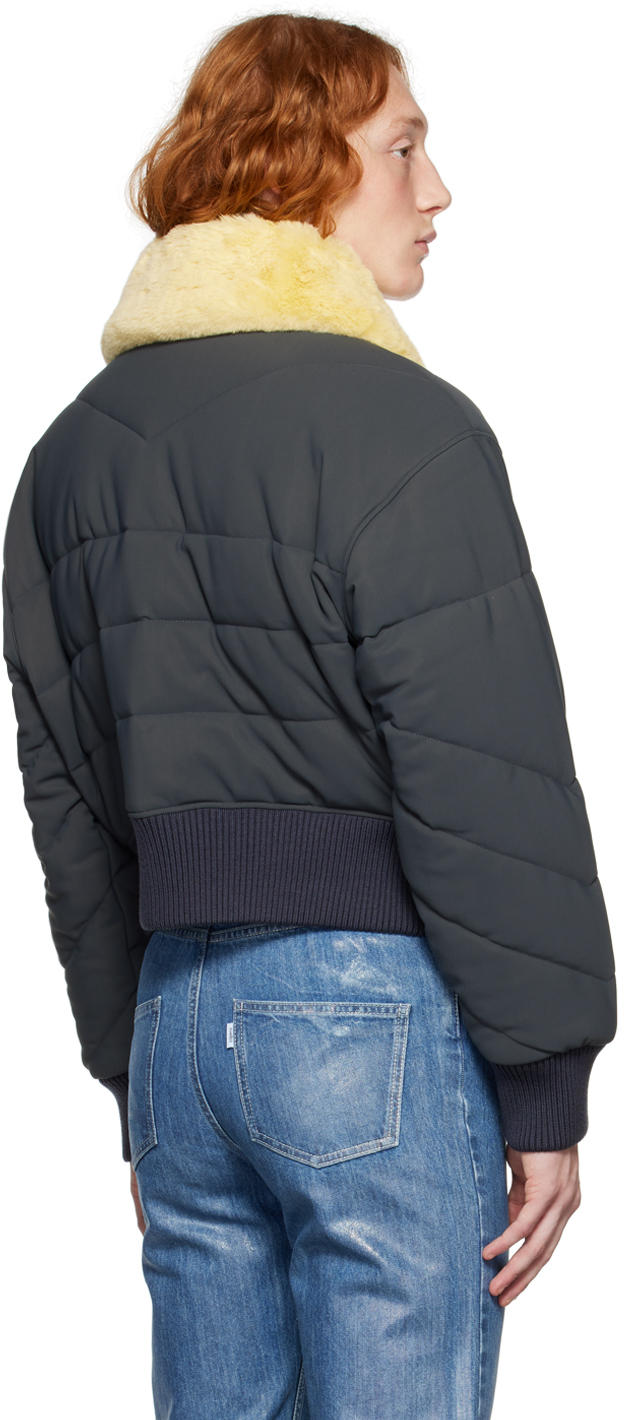 Coperni Gray Insulated Bomber Jacket Coperni