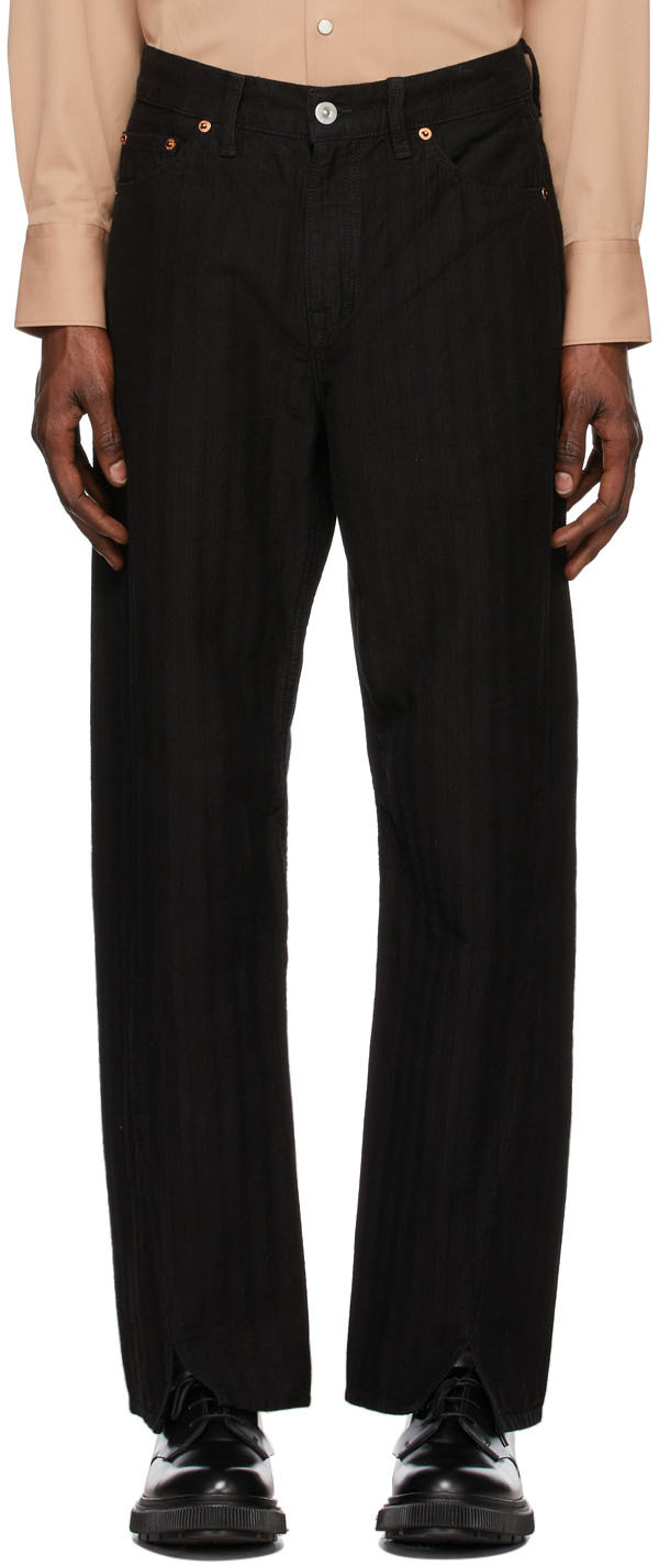 Our Legacy Black Sabot Cut Trousers Our Legacy