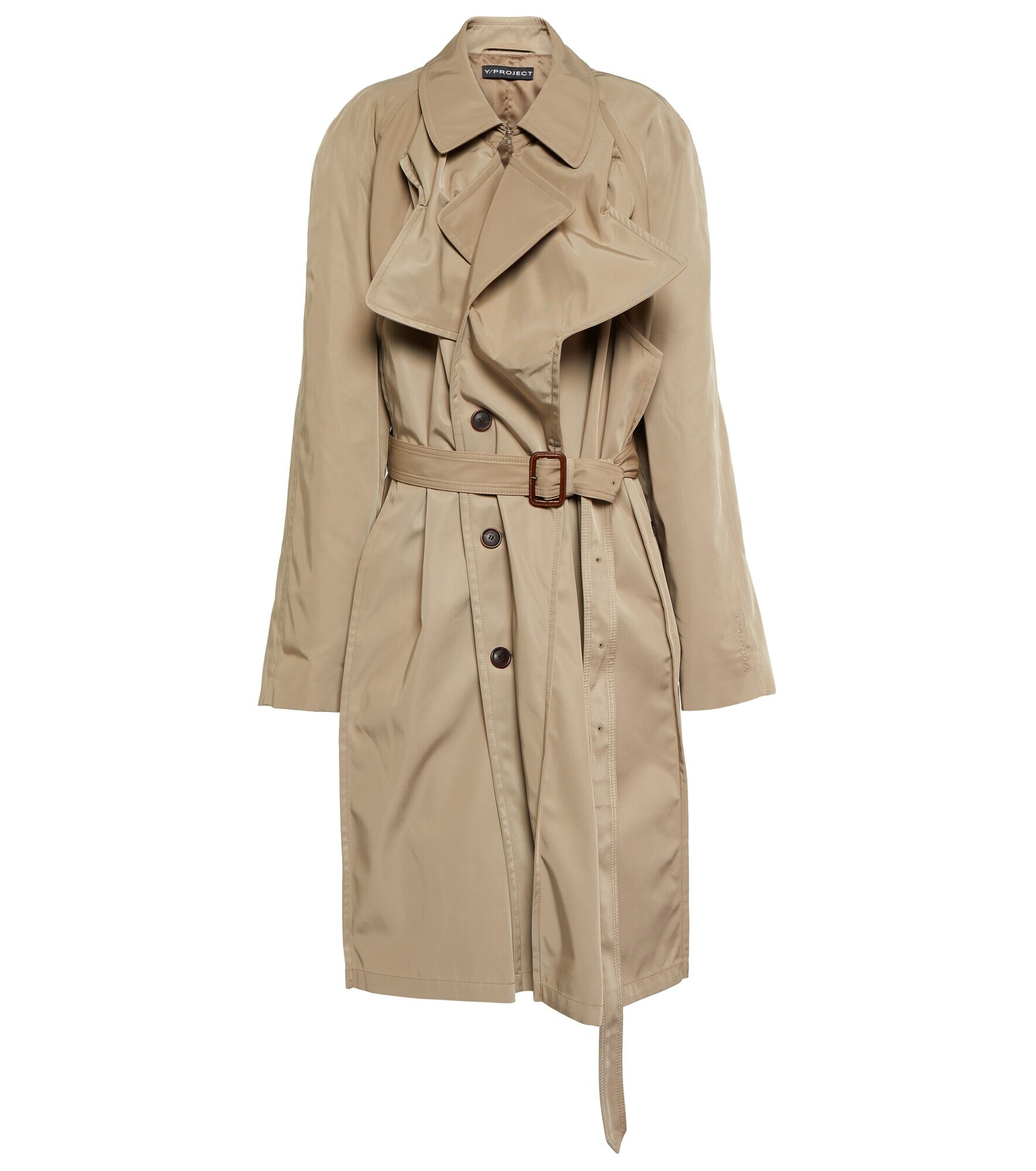 Y/Project - Layered belted trench coat Y/Project