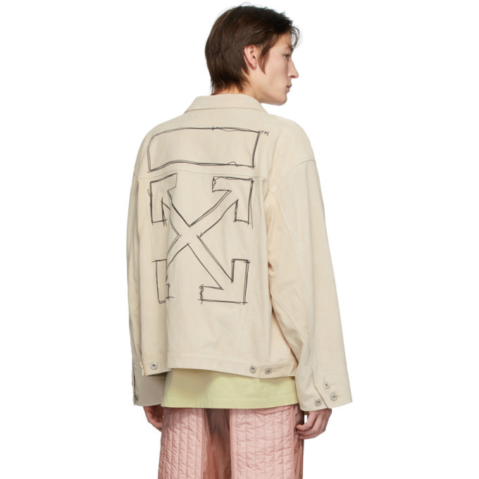 off white suede jacket