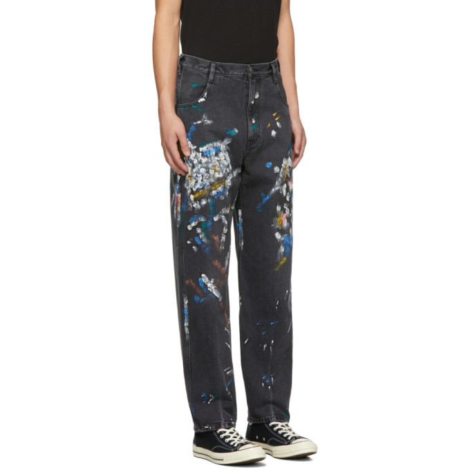 Simon Miller Grey Paint Splatter Jeans 