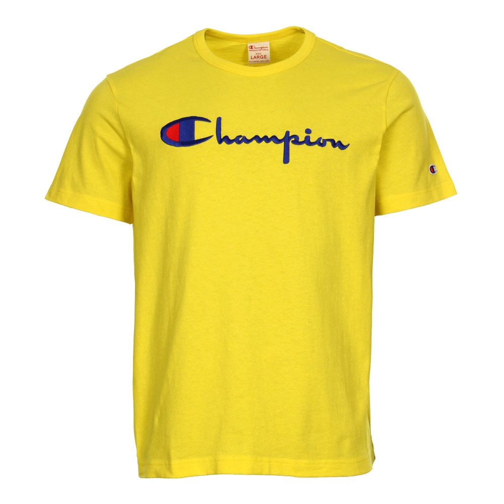 champion t shirt yellow