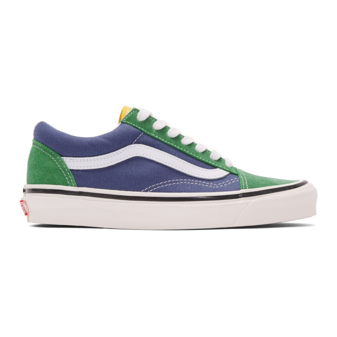 Vans Green and Blue Anaheim Factory Old Skool 36 DX Sneakers Vans