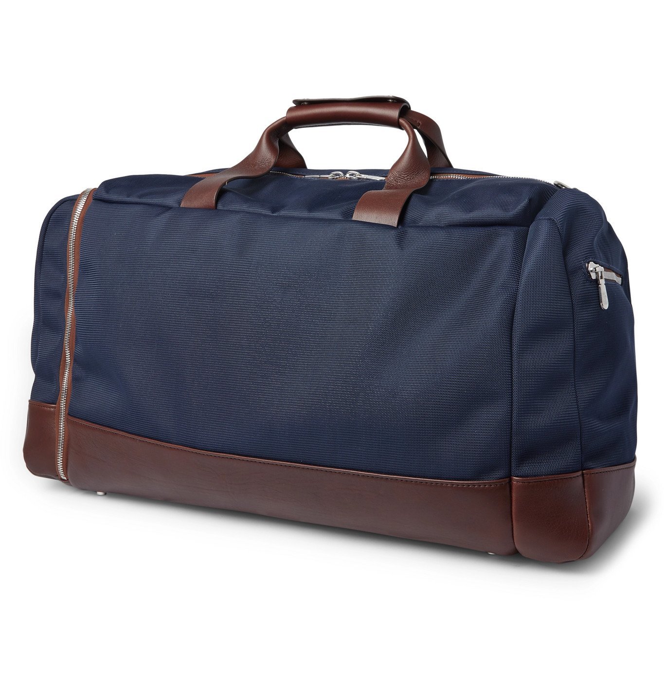 Brunello Cucinelli - Leather-Trimmed Nylon Holdall - Blue Brunello ...