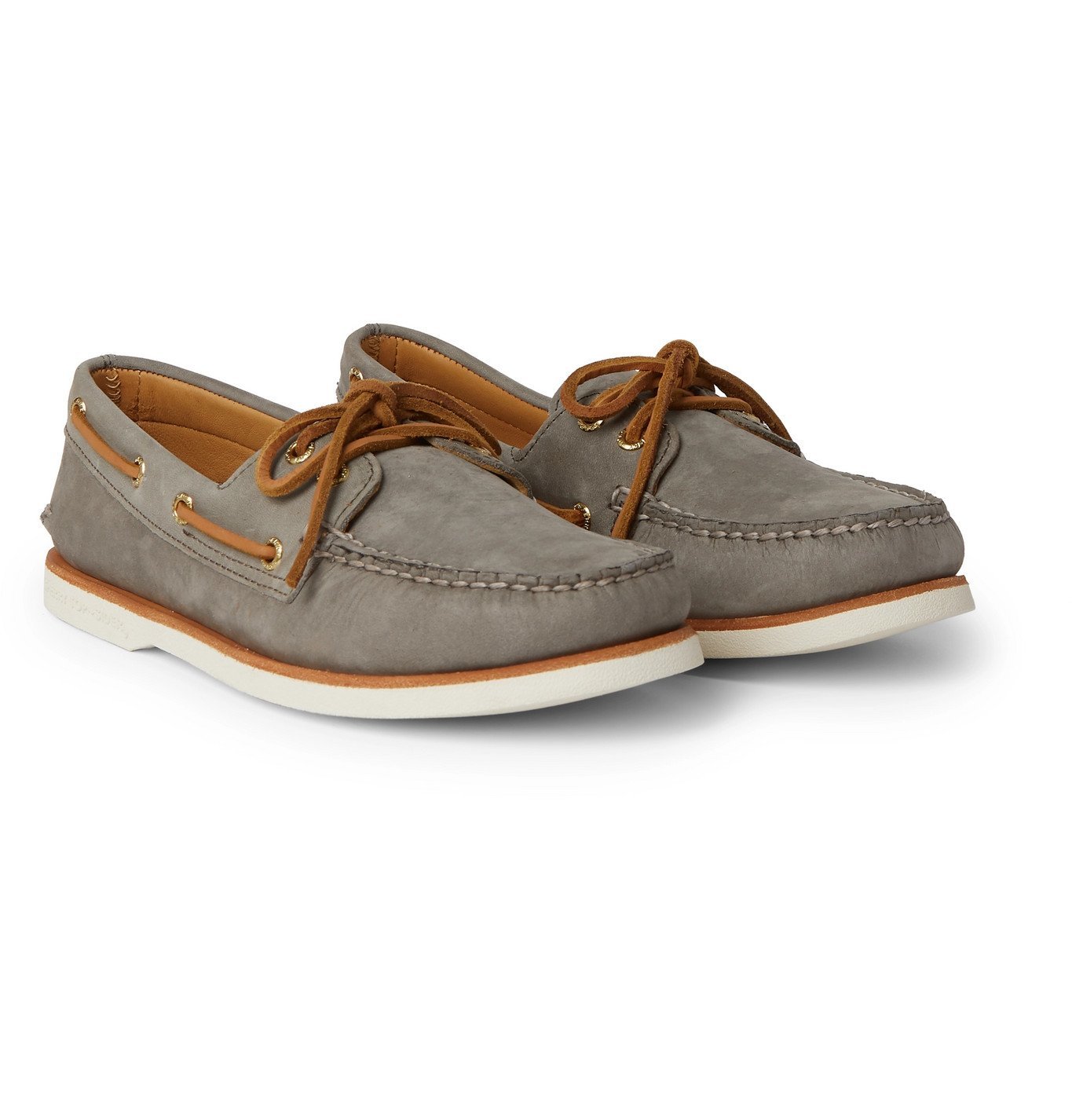 gray sperry boat shoes