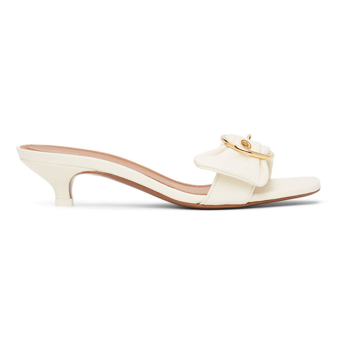 NEOUS Off-White Leather Heze Mules