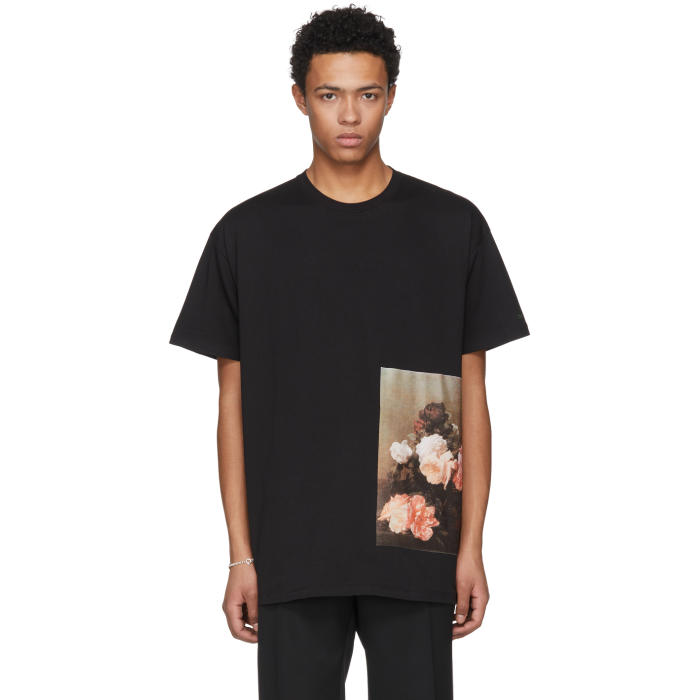 Raf Simons Black Flowers T-Shirt adidas x Raf Simons