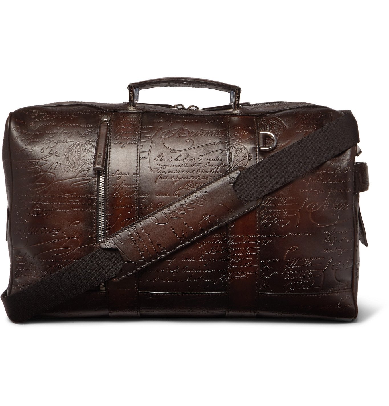 Berluti - Scritto Leather Holdall - Brown Berluti