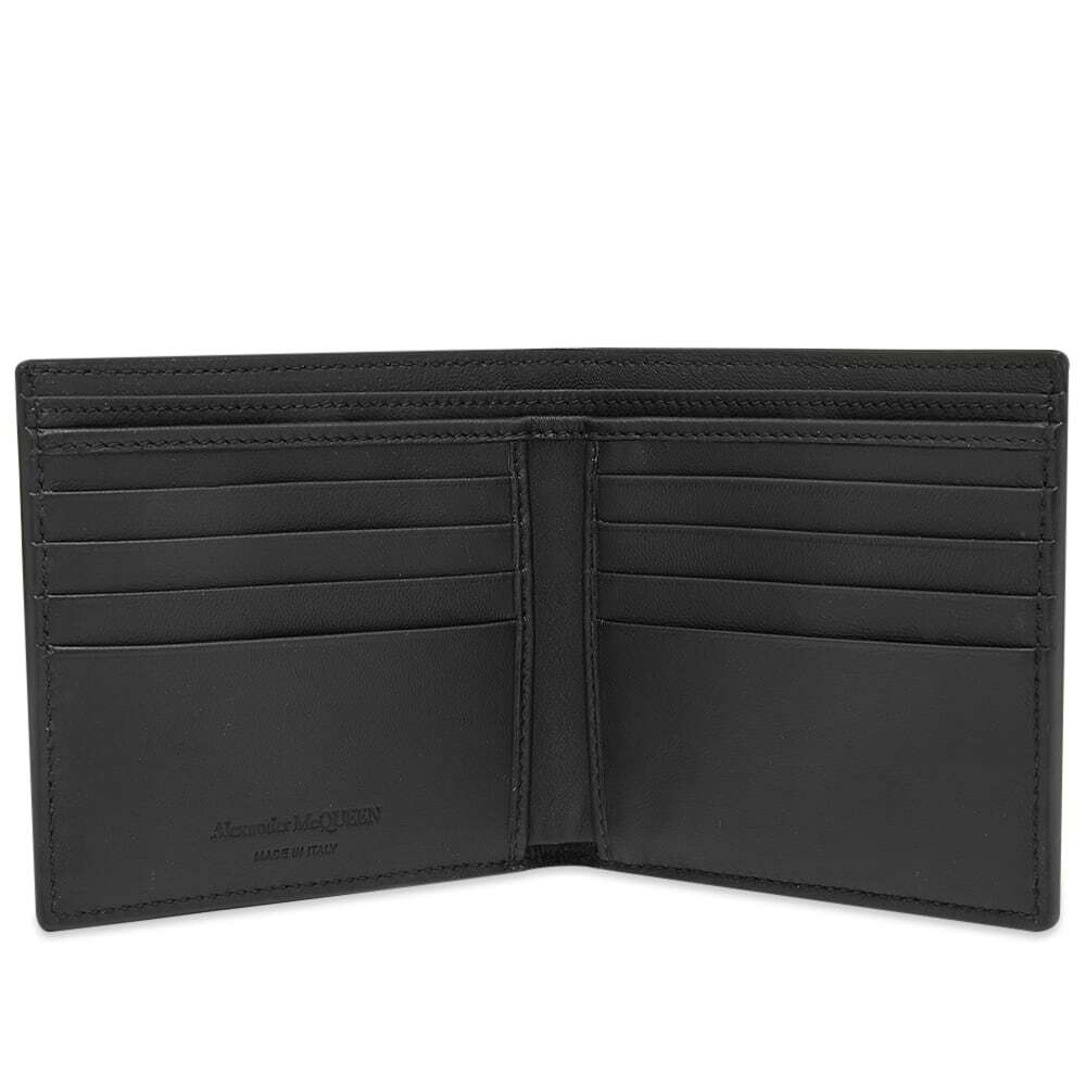 Alexander McQueen Men's Graffiti Billfold Wallet in Black/White Alexander McQueen
