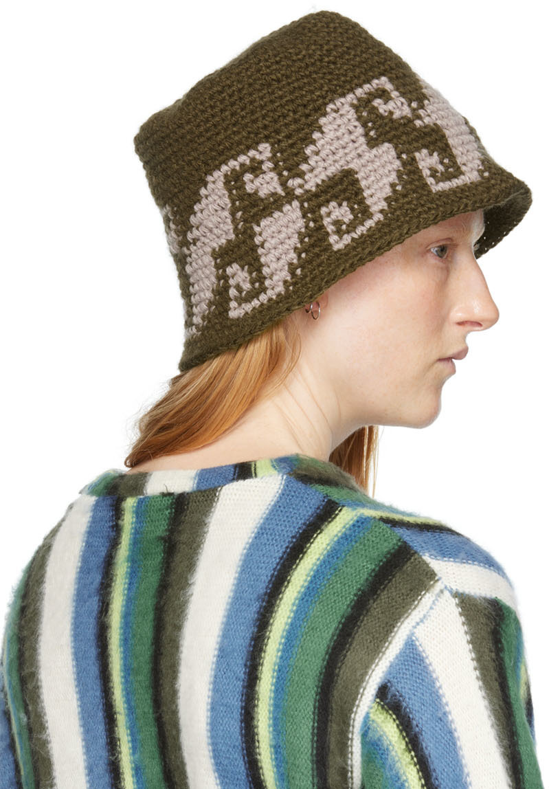 都内店舗購入stussy FAIRISLE BUCKET HAT ニットハット クラッシャー