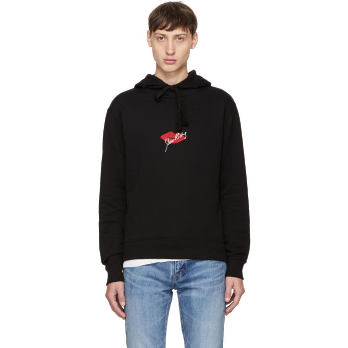 black ysl hoodie