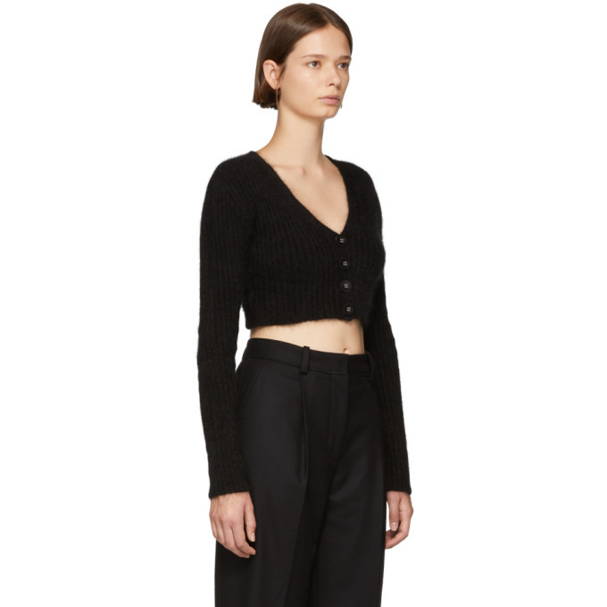 Opening Ceremony Black Angora Cropped 