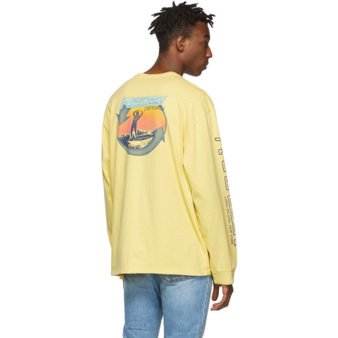 R13 Yellow Sunset Surf Long Sleeve T-Shirt R13