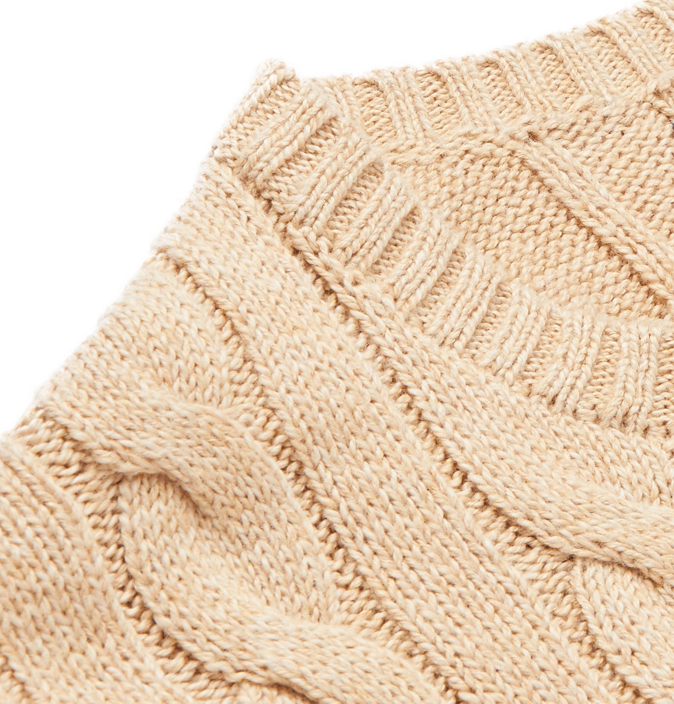 Polo Ralph Lauren - Cable-Knit Cotton Sweater - Neutrals Polo 