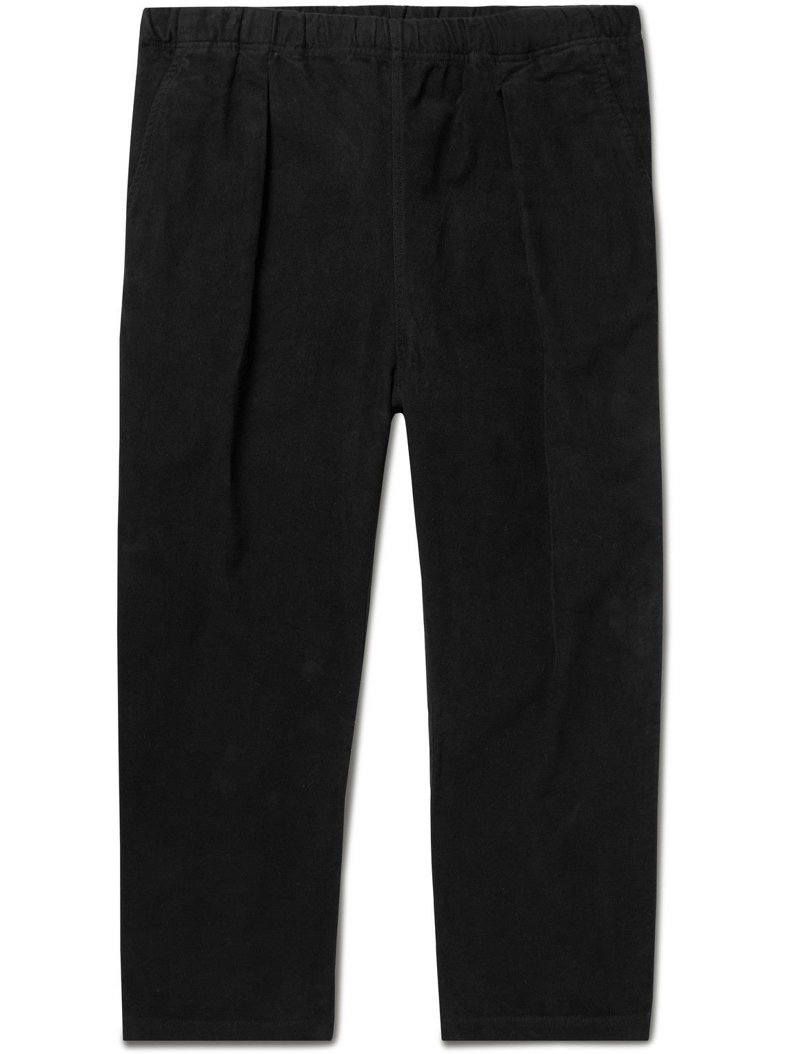 Kyoto Tapered Cropped Cotton-Moleskin 