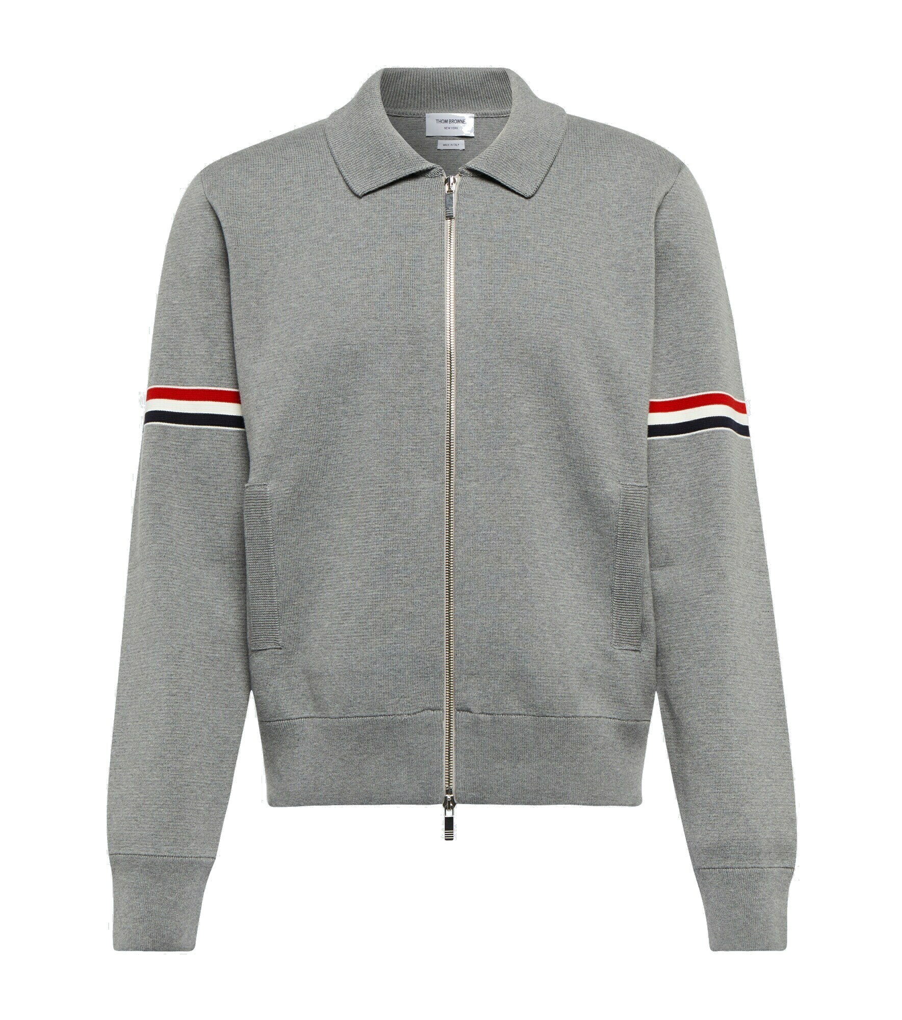 Thom Browne - Cotton-blend zip-up sweater Thom Browne