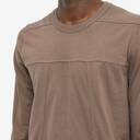 Rick Owens Men's Long Sleeve Grid Level T-Shirt in Dust