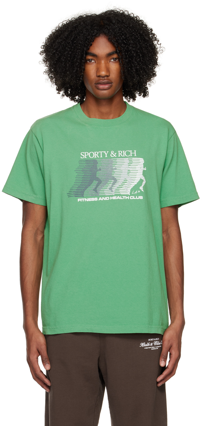 Sporty & Rich Green Gradient T-Shirt Sporty & Rich