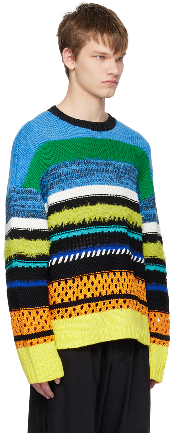 A PERSONAL NOTE 73 Multicolor Paneled Sweater
