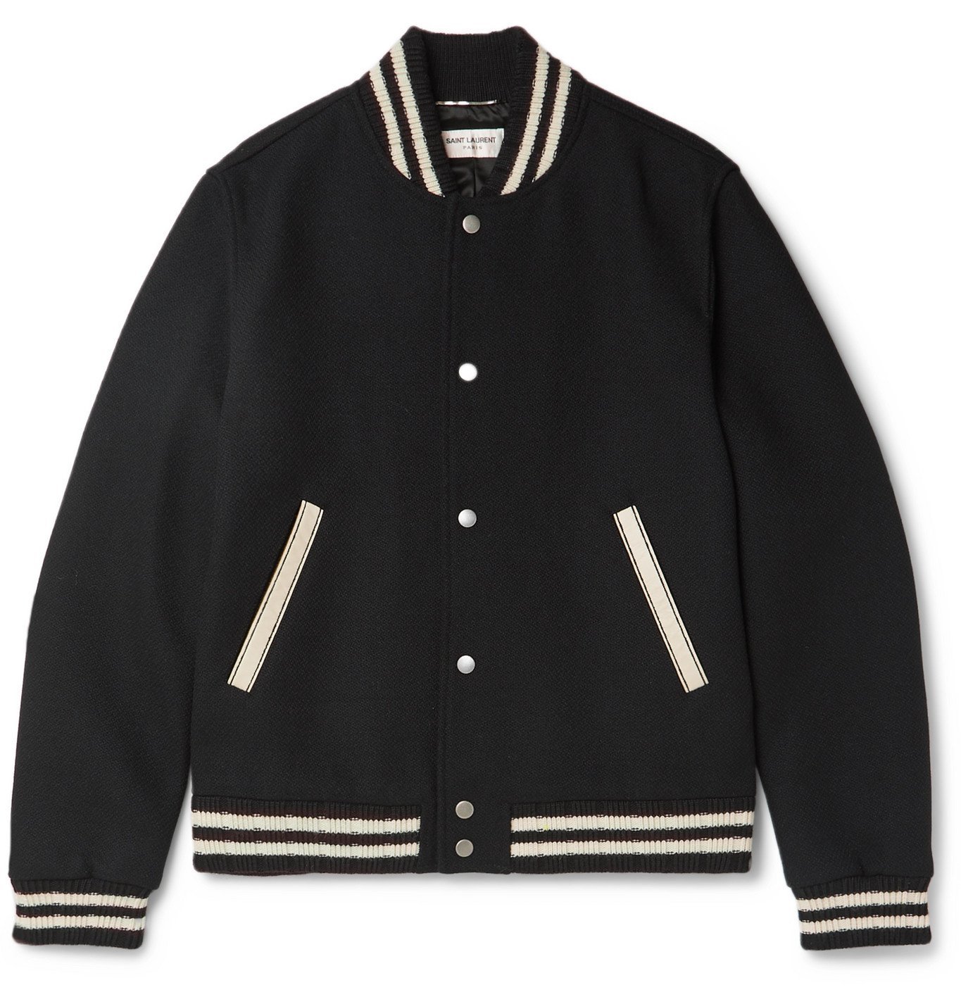 saint laurent teddy jacket in wool