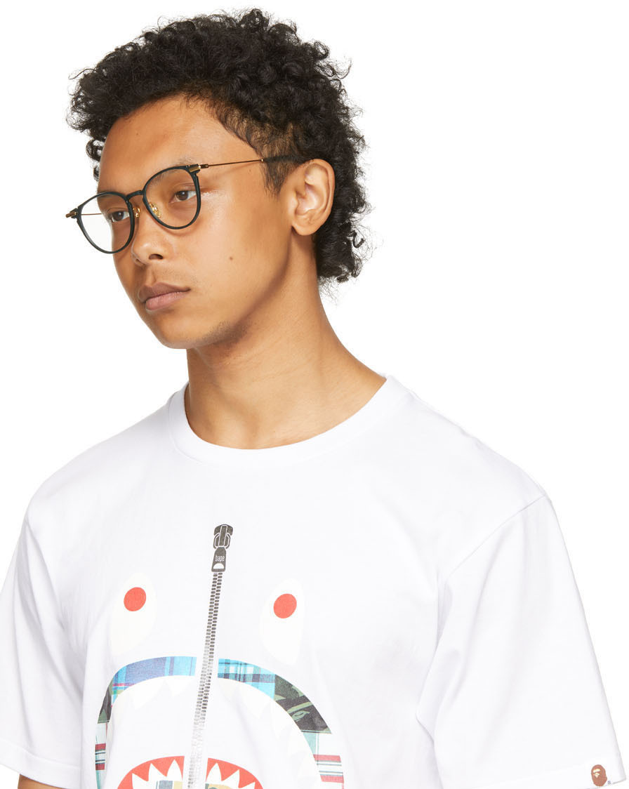 BAPE Black & Gold BA13019 Glasses A Bathing Ape