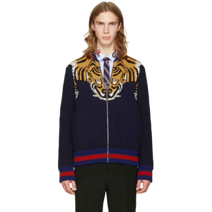 gucci zip up sweater