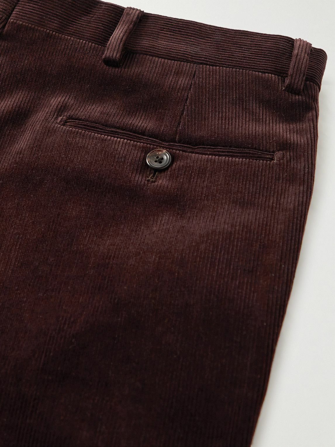 Drake's - Straight-Leg Cotton-Corduroy Trousers - Brown Drake's