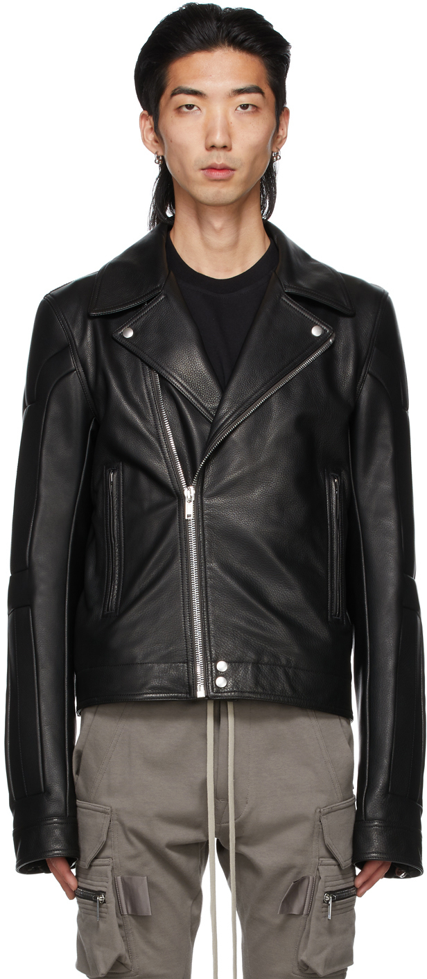 Rick Owens Black Lambskin Stooges Jacket Rick Owens