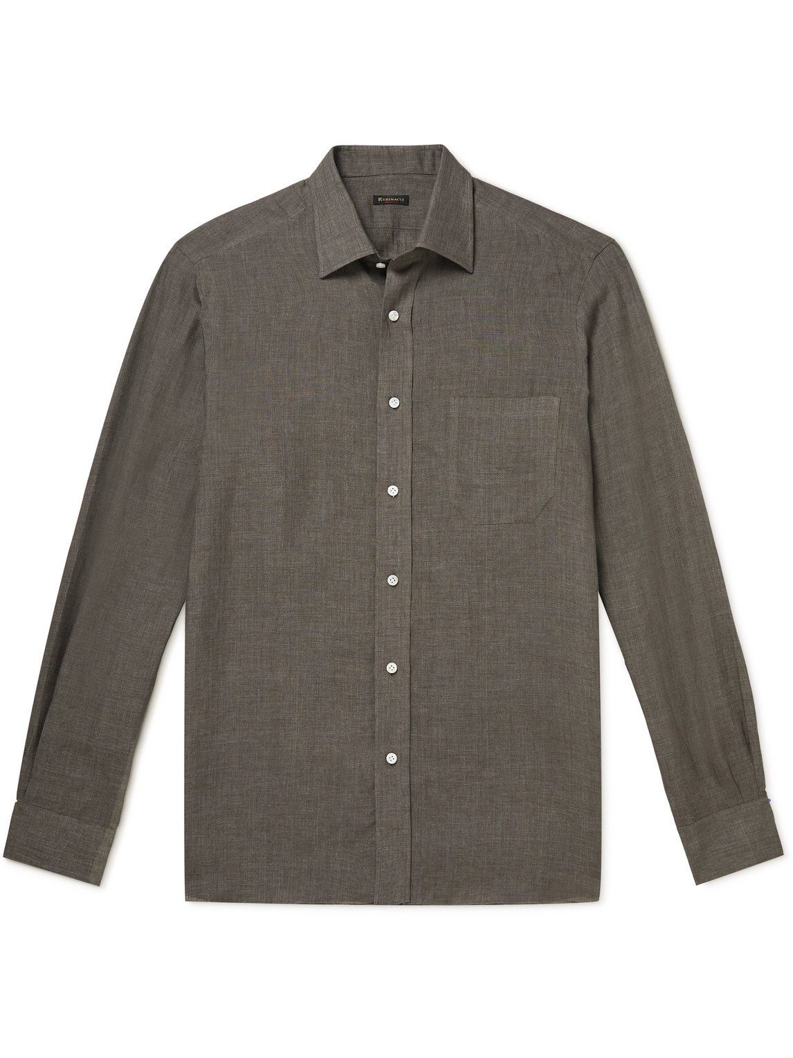Rubinacci - Linen Shirt - Gray Rubinacci