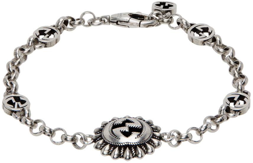 Gucci Silver Interlocking G Bracelet Gucci