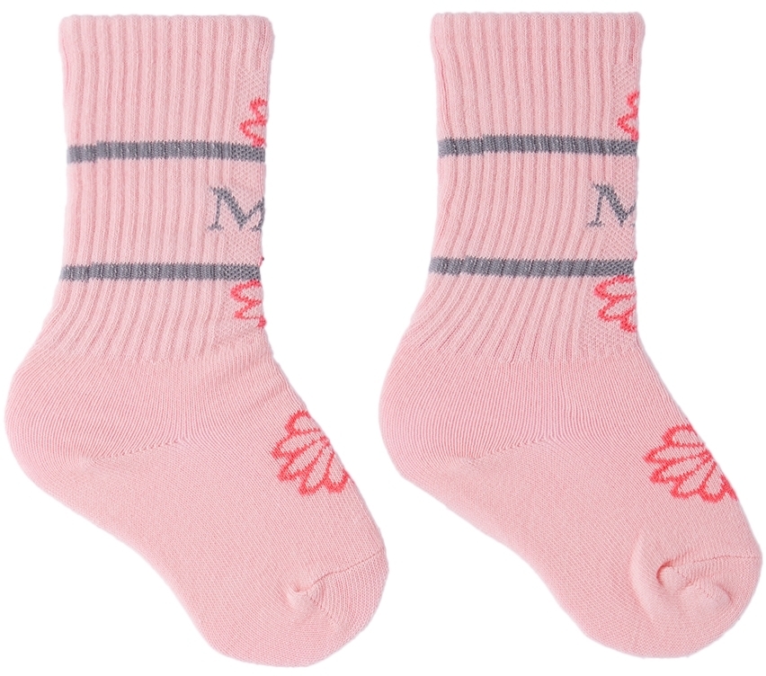 Mardi Mercredi Les Petits Kids Pink Emoji Socks