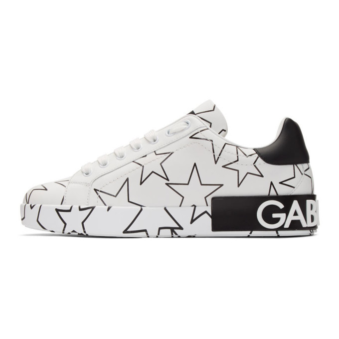 Dolce and Gabbana White Millennial Star Portofino Sneakers Dolce & Gabbana