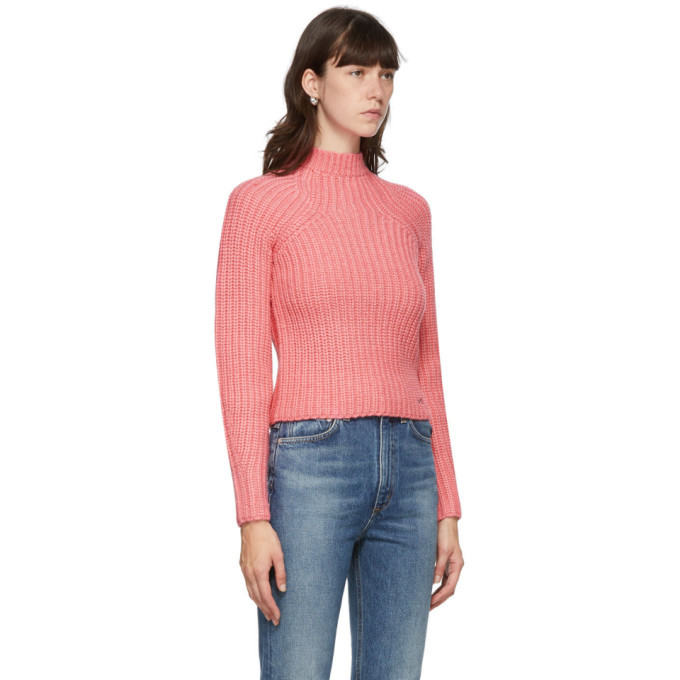 pink bell sleeve sweater