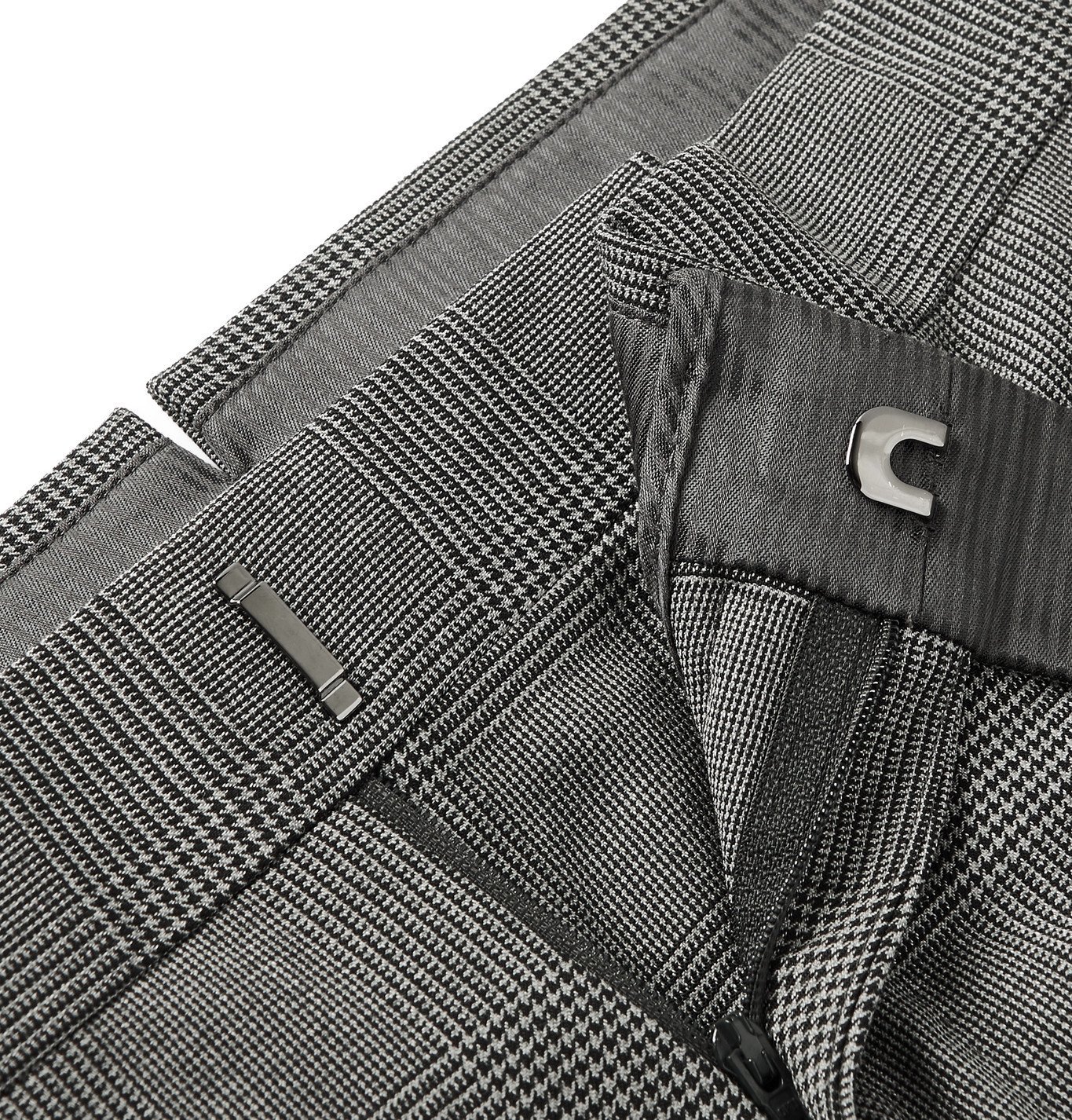 TOM FORD - O'Connor Prince of Wales Checked Wool-Blend Suit Trousers - Gray  TOM FORD