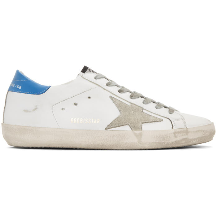 golden goose white and blue